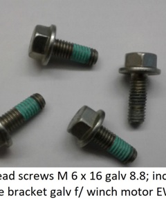 Angle bracket galv f/winch motor EWApico cpl